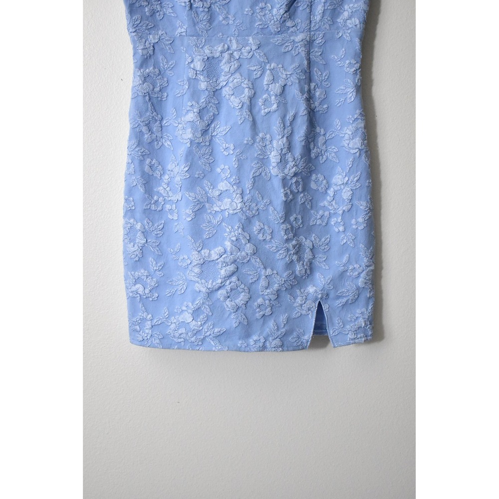 Live To Be Spoiled Mini Dress Women Large Blue NEW Floral Lace Adjustable Straps - Picture 3 of 7